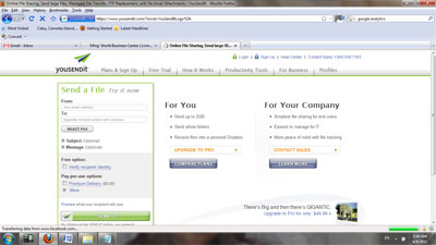 You Send It file sharing you send it